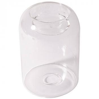 BOUGEOIR VERRE CYLINDIQUE DROIT 10CM