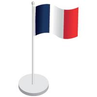 MARQUE PLACE X6 8CM DRAPEAU FRANCE