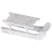 LUGE X4 PAILLETTES ARGENT 6.5CM