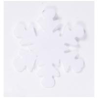 CONFETTIS FLOCONS HOLO BLANC 14GR