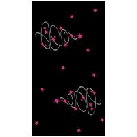 CHEMIN DE TABLE SAPIN NOIR ARGT FUSHIA 36CMX5M ORGANZA