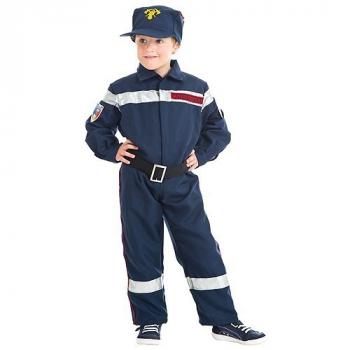 COSTUME POMPIER 2 PIECES 104CM 3/4ANS