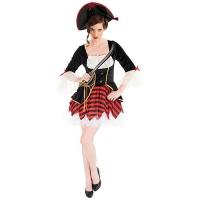 COSTUME PIRATE FEMME ROBE +CHAPEAU TM