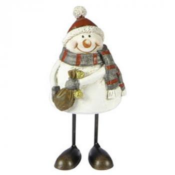 BONHOMME DE NEIGE RESINE 12CM