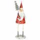 CENTRE DE TABLE PERE NOEL ROUGE 23.5CM