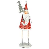 CENTRE DE TABLE PERE NOEL ROUGE 23.5CM