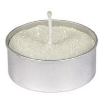 BOUGIE CHAUFFE PLAT X6 BLANC PAIL 4CM