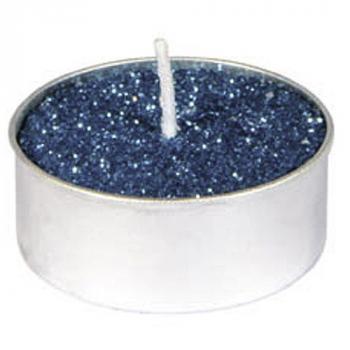 BOUGIE CHAUFFE PLAT X6 BLEU PAIL 4CM