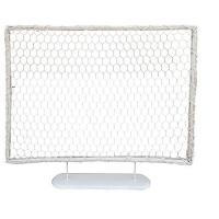 CADRE RECTANGULAIRE ROTIN SUR PIED BLANC 80X60CM