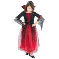 COSTUME VAMPIRESSE ROUGE 5/6 ANS (116CM)