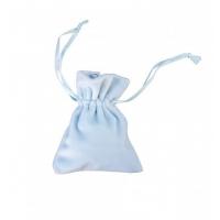 SACHET 4 BOURSES VELOURS BLEU 8X10CM