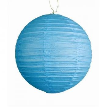 LAMPION BOULE TURQUOISE