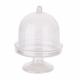 MINI CLOCHE X3 PLASTIQUE diamètre 6 X h 8.5 cm