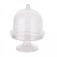 MINI CLOCHE X3 PLASTIQUE diamètre 6 X h 8.5 cm