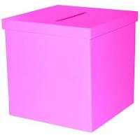 URNE TIRELIRE FUSHIA 25X25X25CM