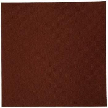 SERVIETTE DOUBLE POINT38X38CM CHOCOLAT X40