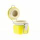 MINI BOCAL CERAMIQUE JAUNE 6CM X12