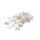 CONFETTIS PAPIER BODY CIEL ET OR 3CM X100