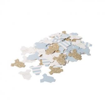 CONFETTIS PAPIER BODY CIEL ET OR 3CM X100