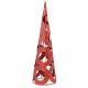 CONE PAILLETE 25CM ROUGE ET BLANC