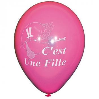 BALLON C'EST UNE FILLE X10