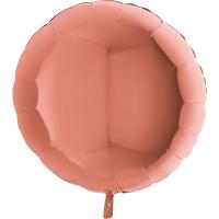 BALLON ALU ROND ROSE GOLD 9" 23CM