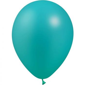 BALLON LATEX METAL 5"12CM TURQUOISE X25