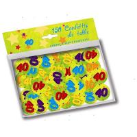 CONFETTIS DE TABLE 2,5 CM 40 ANS X150