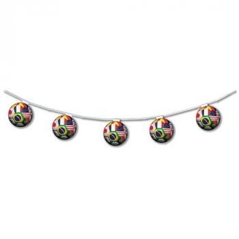 GUIRLANDE PAPIER 8 BALLONS MONDIAL 3,2 M