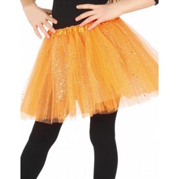 TUTU PAILLETE ORANGE FLUO