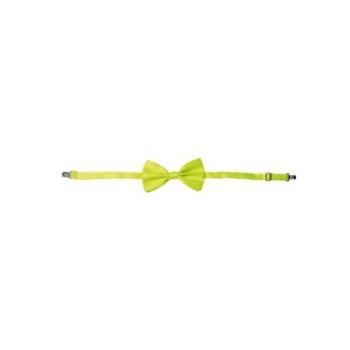 NOEUD PAPILLON JAUNE FLUO