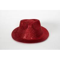 CHAPEAU BORSALINO PAILLETTE ROUGE