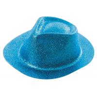 CHAPEAU BORSALINO PAILLETE TURQUOISE