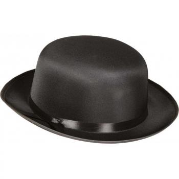 CHAPEAU MELON REGLABLE (57-59) SATIN NOIR