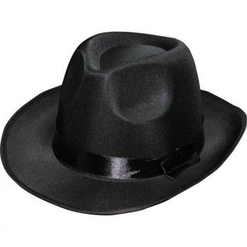 CHAPEAU BORSALINO REGLABLE(57-59) SATIN NOIR