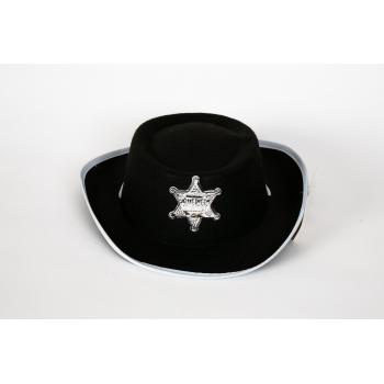 Chapeau cow boy enfant noir