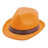 CHAPEAU BORSALINO POLYESTER ORANGE FLUO