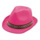 CHAPEAU BORSALINO POLYESTER ROSE FLUO