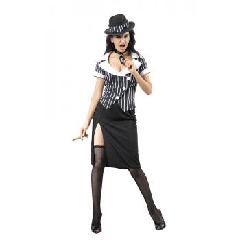 COSTUME GANGSTER FEMME M/L