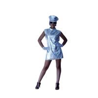 ROBE DISCO ARGENT + CASQUETTE TAILLE XL