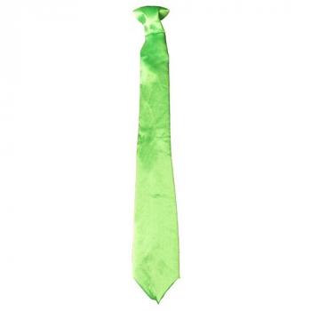 CRAVATE SATIN FLUO 45CM VERTE