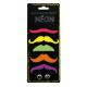 MOUSTACHE PARTY NEON X6