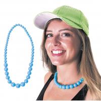 COLLIER PERLES BLEU