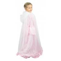 CAPE PRINCESSE PLUME BLANCHE ET ARGENT