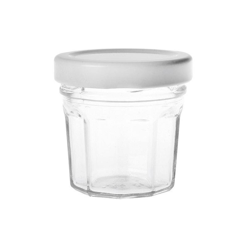 Mini pot à confiture avec couvercle 4,4 cl (x12) - Vaisselle