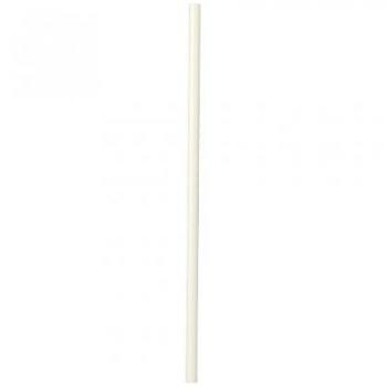 PAILLE PAPIER RIGIDE BLANCHE 196X6MM X100