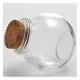 Pot rond penche en verre transparent x12