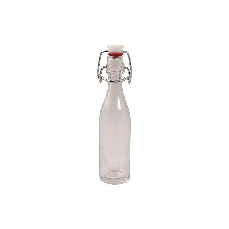 MINI BOUTEILLE EN VERRE 10 CL FERMOIR X10