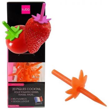 Pique Cocktail en Plastique Orange X20