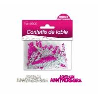 CONFETTIS DE TABLE J.A ROSE/ARGENT